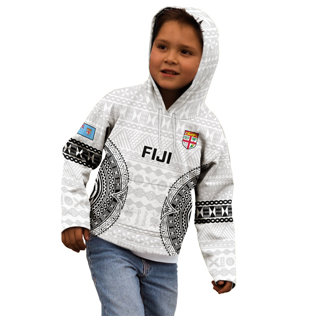Fiji Rugby Kid Hoodie 2023 Go Champions World Cup Fijian Tapa Pattern LT14 - Polynesian Pride