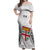 Fiji Rugby Off Shoulder Maxi Dress 2023 Go Champions World Cup Fijian Tapa Pattern LT14 Women White - Polynesian Pride