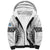 Fiji Rugby Sherpa Hoodie 2023 Go Champions World Cup Fijian Tapa Pattern LT14 Unisex White - Polynesian Pride