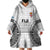 Fiji Rugby Wearable Blanket Hoodie 2023 Go Champions World Cup Fijian Tapa Pattern LT14 - Polynesian Pride