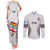 Custom Fiji Rugby Couples Matching Tank Maxi Dress and Long Sleeve Button Shirts 2023 Go Champions World Cup Fijian Tapa Pattern LT14 White - Polynesian Pride