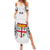 Custom Fiji Rugby Family Matching Summer Maxi Dress and Hawaiian Shirt 2023 Go Champions World Cup Fijian Tapa Pattern LT14 Mom's Dress White - Polynesian Pride