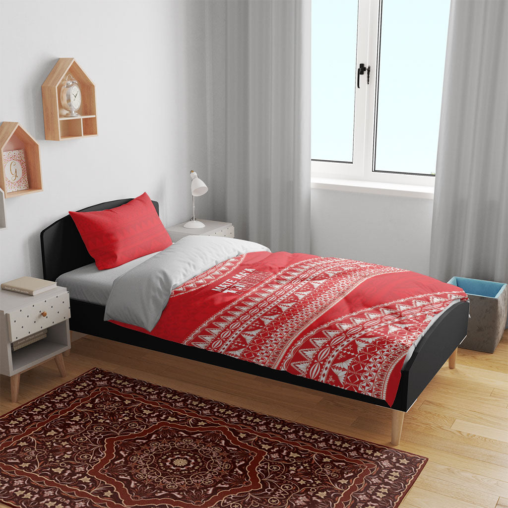 Mate Ma'a Tonga 2026 Rugby Bedding Set Go Champions Tongan Ngatu Pattern LT14 - Polynesian Pride