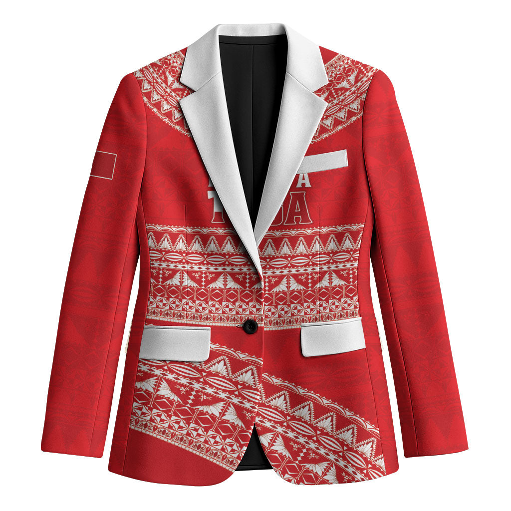 Mate Ma'a Tonga 2026 Rugby Custom Blazer Go Champions Tongan Ngatu Pattern