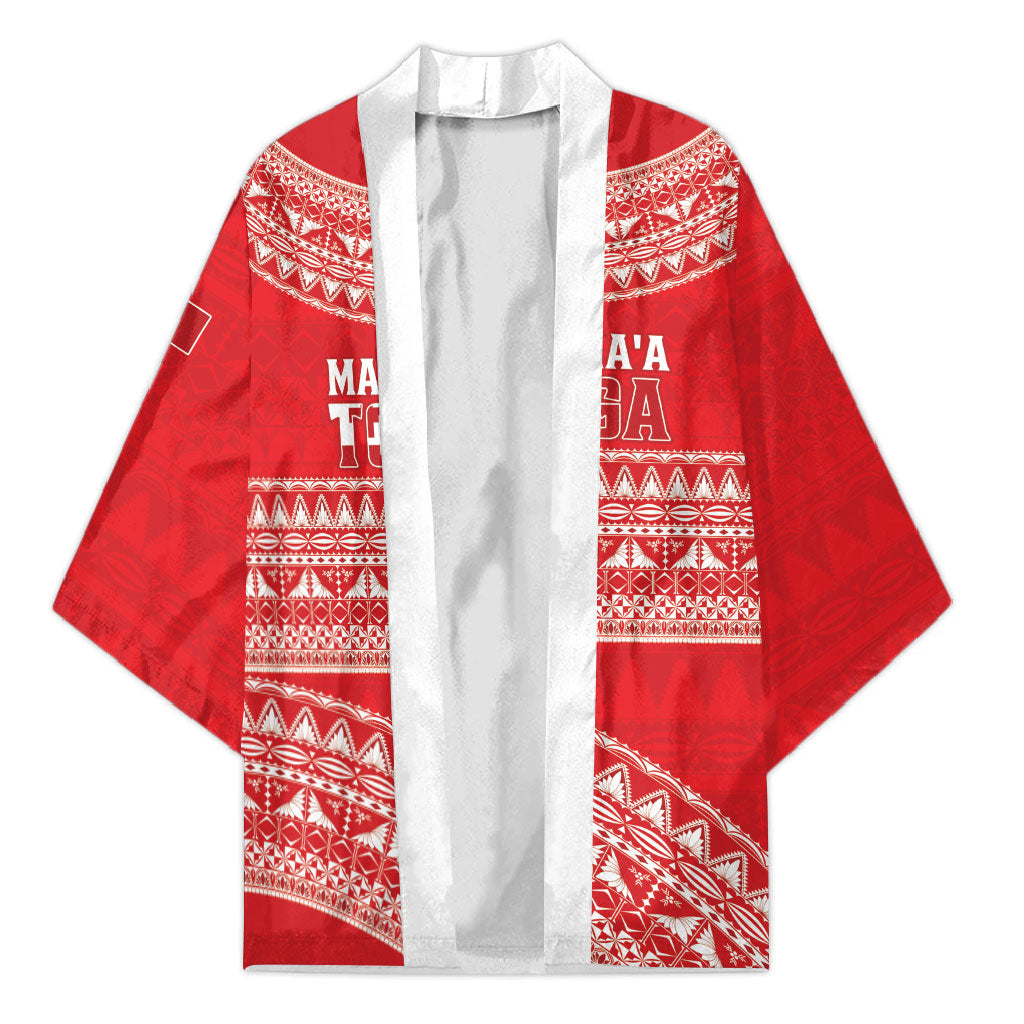 Mate Ma'a Tonga 2026 Rugby Custom Kimono Go Champions Tongan Ngatu Pattern