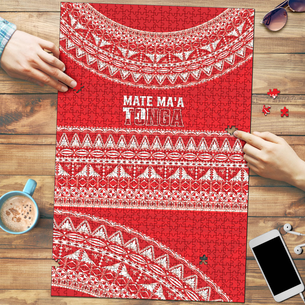 Mate Ma'a Tonga 2026 Rugby Puzzle Go Champions Tongan Ngatu Pattern