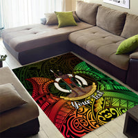 Personalised Vanuatu Family Day Area Rug Happy 26 December Vanuatuan Pig Tusk LT14 - Polynesian Pride