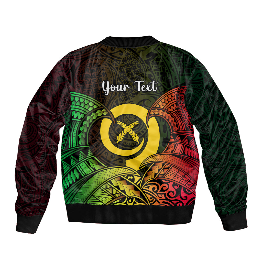Personalised Vanuatu Family Day Bomber Jacket Happy 26 December Vanuatuan Pig Tusk LT14 - Polynesian Pride
