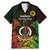 Personalised Vanuatu Family Day Family Matching Mermaid Dress and Hawaiian Shirt Happy 26 December Vanuatuan Pig Tusk LT14 Dad's Shirt - Short Sleeve Black - Polynesian Pride