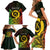 Personalised Vanuatu Family Day Family Matching Short Sleeve Bodycon Dress and Hawaiian Shirt Happy 26 December Vanuatuan Pig Tusk LT14 - Polynesian Pride