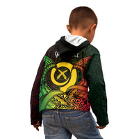Personalised Vanuatu Family Day Kid Hoodie Happy 26 December Vanuatuan Pig Tusk LT14 - Polynesian Pride