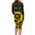 Personalised Vanuatu Family Day Long Sleeve Bodycon Dress Happy 26 December Vanuatuan Pig Tusk LT14 - Polynesian Pride