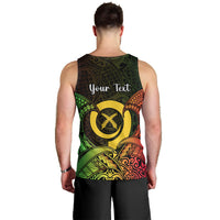 Personalised Vanuatu Family Day Men Tank Top Happy 26 December Vanuatuan Pig Tusk LT14 - Polynesian Pride