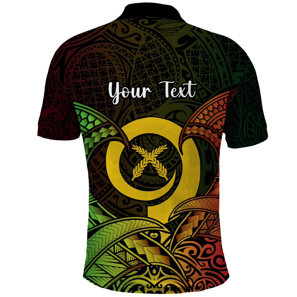 Personalised Vanuatu Family Day Polo Shirt Happy 26 December Vanuatuan Pig Tusk LT14 - Polynesian Pride