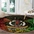 Personalised Vanuatu Family Day Round Carpet Happy 26 December Vanuatuan Pig Tusk LT14 - Polynesian Pride