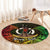 Personalised Vanuatu Family Day Round Carpet Happy 26 December Vanuatuan Pig Tusk LT14 - Polynesian Pride