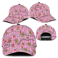 Pink Palaka Hawaii Mele Kalikimaka Classic Cap Ohia Lehua Shell Leis Funny Gingerbread Santa LT14 - Polynesian Pride
