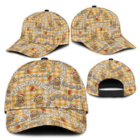 Gold Palaka Hawaii Mele Kalikimaka Classic Cap Ohia Lehua Shell Leis Funny Gingerbread Santa LT14 - Polynesian Pride