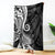 Black Polynesia Paisley Blanket Polynesian With Tropical Flowers LT14 Black - Polynesian Pride