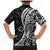 Black Polynesia Paisley Family Matching Mermaid Dress and Hawaiian Shirt Polynesian With Tropical Flowers LT14 - Polynesian Pride