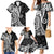 Black Polynesia Paisley Family Matching Mermaid Dress and Hawaiian Shirt Polynesian With Tropical Flowers LT14 - Polynesian Pride