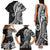 Black Polynesia Paisley Family Matching Tank Maxi Dress and Hawaiian Shirt Polynesian With Tropical Flowers LT14 - Polynesian Pride