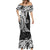 Black Polynesia Paisley Mermaid Dress Polynesian With Tropical Flowers LT14 - Polynesian Pride