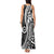 Black Polynesia Paisley Tank Maxi Dress Polynesian With Tropical Flowers LT14 - Polynesian Pride