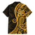 Gold Polynesia Paisley Family Matching Mermaid Dress and Hawaiian Shirt Polynesian With Tropical Flowers LT14 - Polynesian Pride