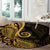 Gold Polynesia Paisley Round Carpet Polynesian With Tropical Flowers LT14 - Polynesian Pride