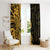 Gold Polynesia Paisley Window Curtain Polynesian With Tropical Flowers LT14 - Polynesian Pride