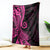 Pink Polynesia Paisley Blanket Polynesian With Tropical Flowers LT14 Pink - Polynesian Pride