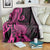 Pink Polynesia Paisley Blanket Polynesian With Tropical Flowers LT14 - Polynesian Pride