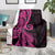 Pink Polynesia Paisley Blanket Polynesian With Tropical Flowers LT14 - Polynesian Pride