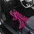 Pink Polynesia Paisley Car Mats Polynesian With Tropical Flowers LT14 - Polynesian Pride