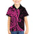 Pink Polynesia Paisley Family Matching Long Sleeve Bodycon Dress and Hawaiian Shirt Polynesian With Tropical Flowers LT14 Son's Shirt Pink - Polynesian Pride