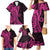 Pink Polynesia Paisley Family Matching Mermaid Dress and Hawaiian Shirt Polynesian With Tropical Flowers LT14 - Polynesian Pride