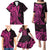 Pink Polynesia Paisley Family Matching Puletasi Dress and Hawaiian Shirt Polynesian With Tropical Flowers LT14 - Polynesian Pride