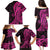 Pink Polynesia Paisley Family Matching Puletasi Dress and Hawaiian Shirt Polynesian With Tropical Flowers LT14 - Polynesian Pride