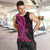 Pink Polynesia Paisley Men Tank Top Polynesian With Tropical Flowers LT14 Pink - Polynesian Pride