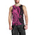 Pink Polynesia Paisley Men Tank Top Polynesian With Tropical Flowers LT14 - Polynesian Pride