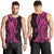 Pink Polynesia Paisley Men Tank Top Polynesian With Tropical Flowers LT14 - Polynesian Pride