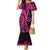 Pink Polynesia Paisley Mermaid Dress Polynesian With Tropical Flowers LT14 Women Pink - Polynesian Pride