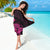 Pink Polynesia Paisley Sarong Polynesian With Tropical Flowers LT14 - Polynesian Pride