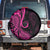 Pink Polynesia Paisley Spare Tire Cover Polynesian With Tropical Flowers LT14 - Polynesian Pride