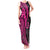 Pink Polynesia Paisley Tank Maxi Dress Polynesian With Tropical Flowers LT14 Women Pink - Polynesian Pride