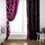 Pink Polynesia Paisley Window Curtain Polynesian With Tropical Flowers LT14 - Polynesian Pride