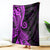 Polynesia Paisley Blanket Polynesian With Tropical Flowers - Purple LT14 Purple - Polynesian Pride