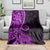 Polynesia Paisley Blanket Polynesian With Tropical Flowers - Purple LT14 - Polynesian Pride