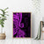 Polynesia Paisley Canvas Wall Art Polynesian With Tropical Flowers - Purple LT14 - Polynesian Pride